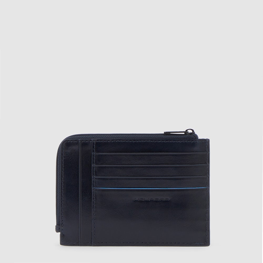 Piquadro Zipper coin pouch with credit card slots Saldi