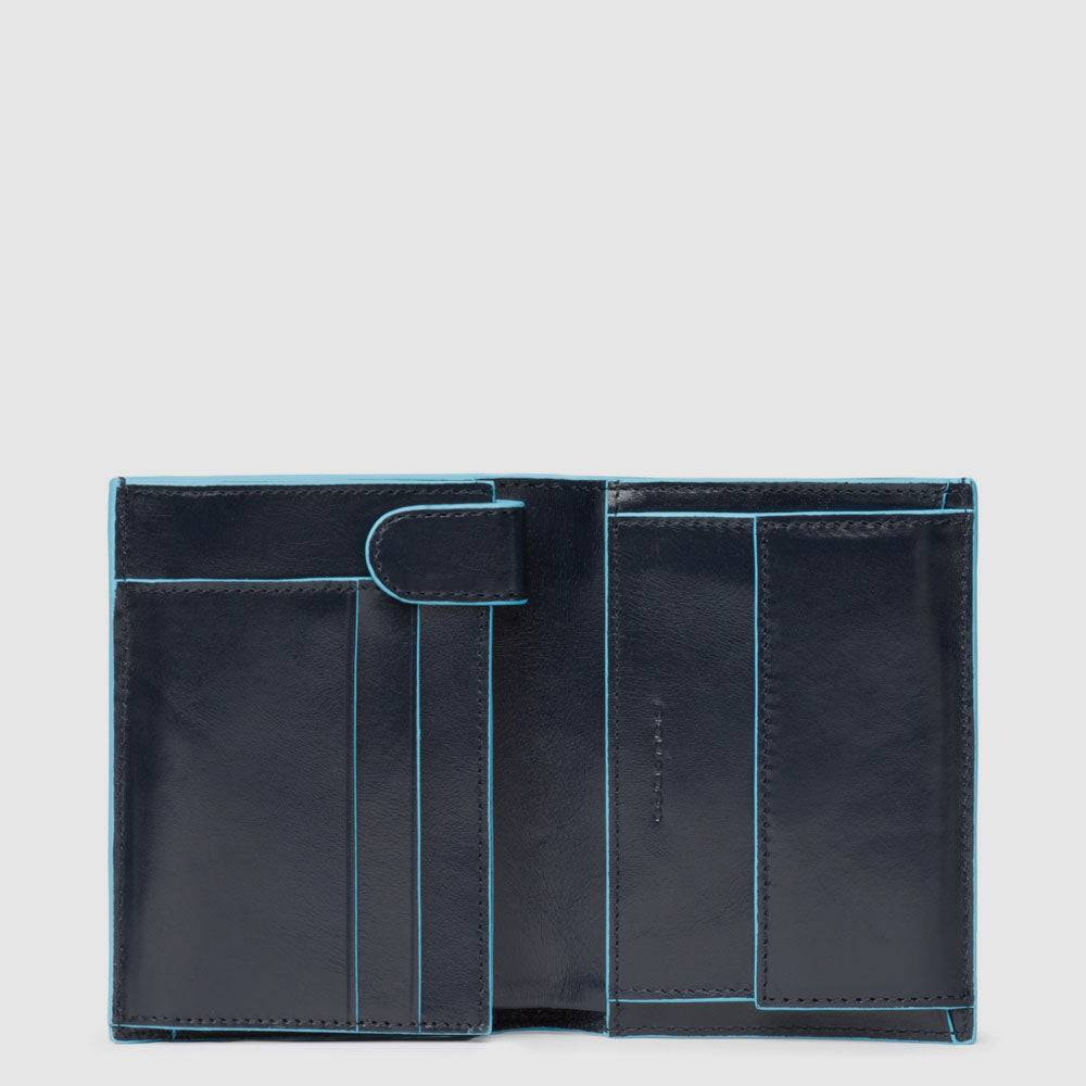 Piquadro Vertical men’s wallet with coin pocket, credit