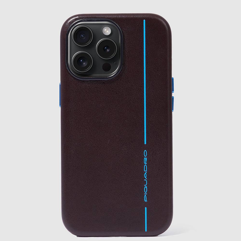 Piquadro Leather case for iPhone® 15 Pro Max 6,7”