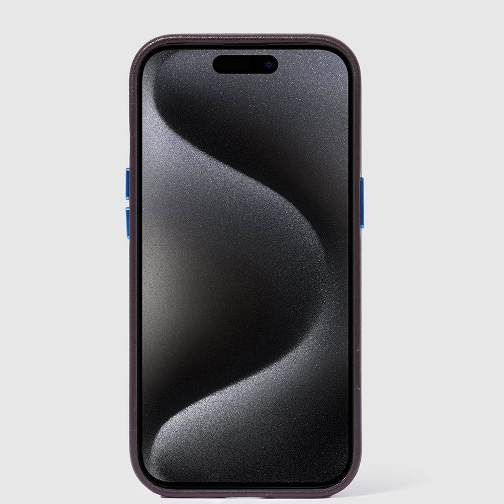 Piquadro Leather case for iPhone® 15 Pro Max 6,7” Negozio