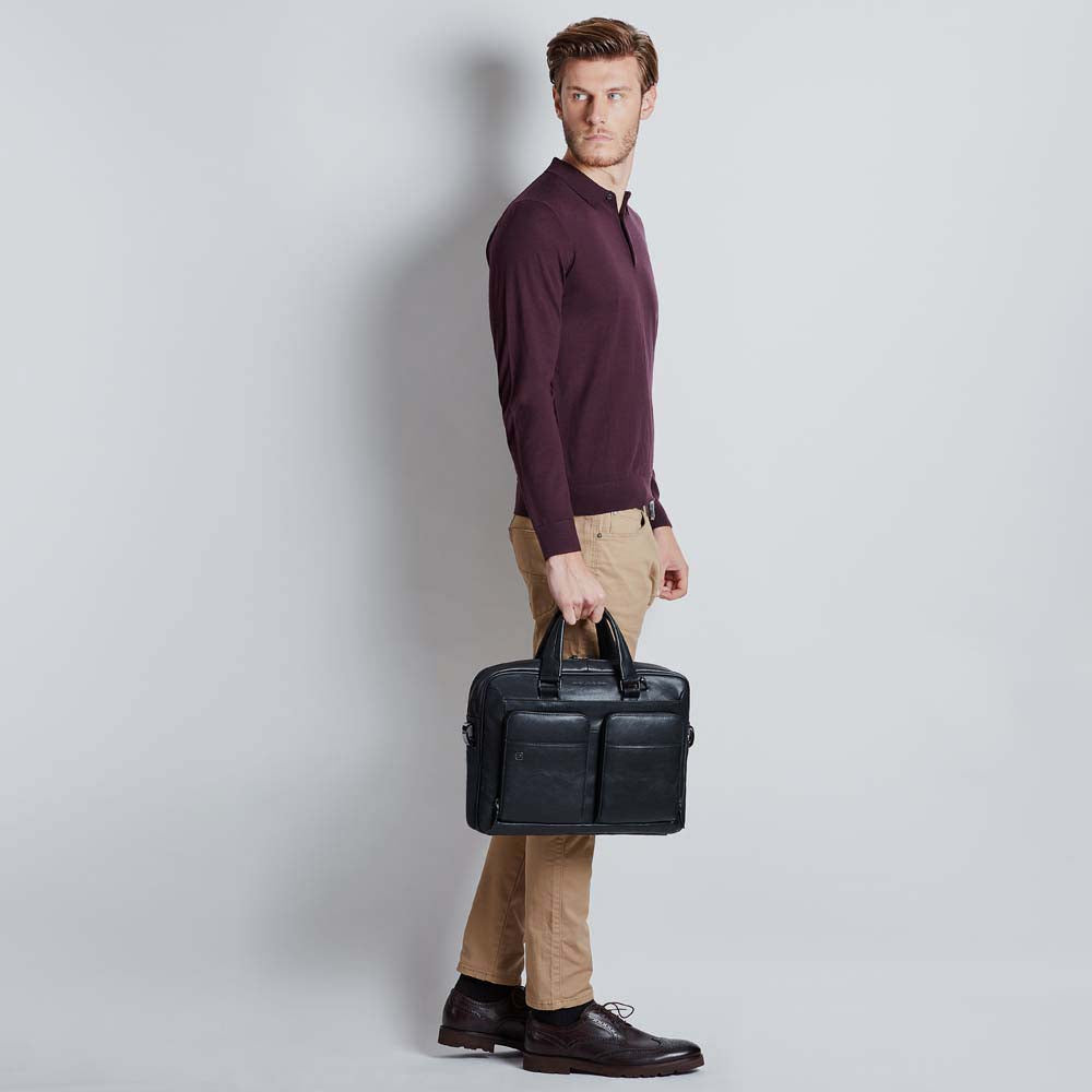 Piquadro Slim computer bag 15" with iPad® compartment Moda