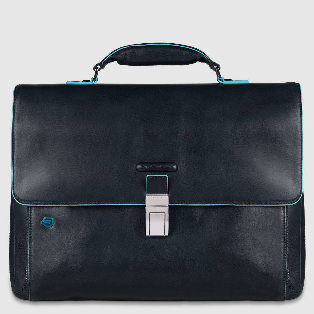 Piquadro Flap-over, expandable computer bag 15" 2025