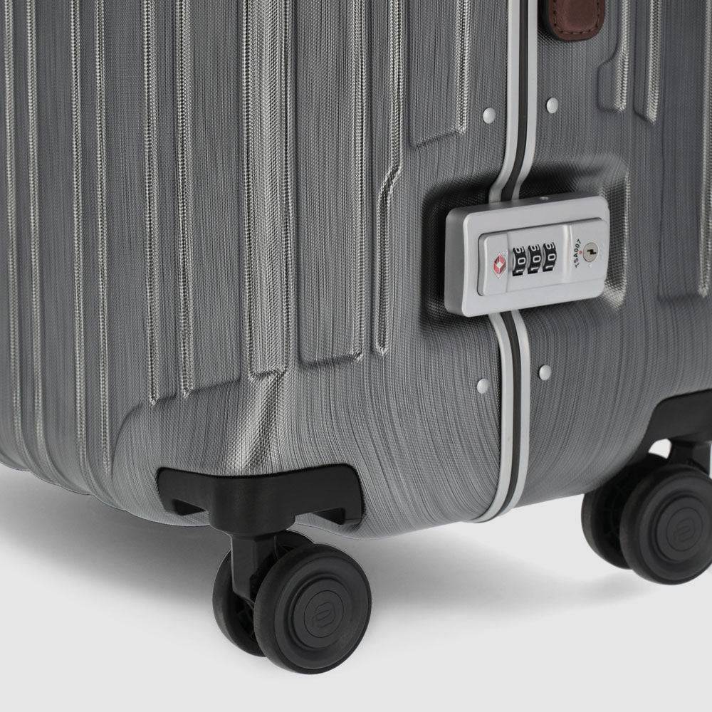Piquadro Medium size, hardside spinner with TSA lock Convenienza