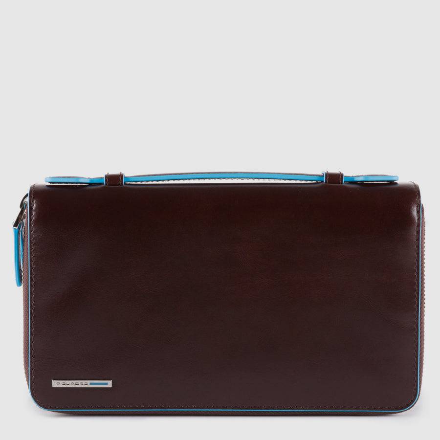 Piquadro Zip-around document organizer and wallet with coin Online