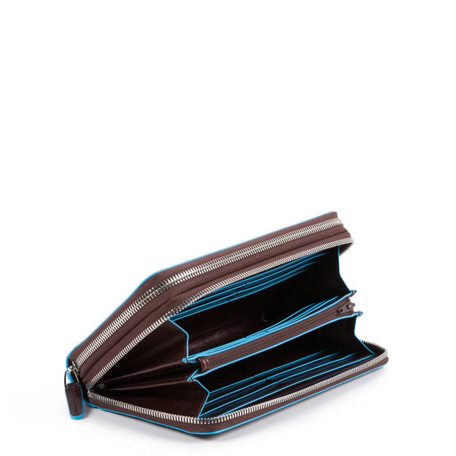Piquadro Zip-around document organizer and wallet with coin Online