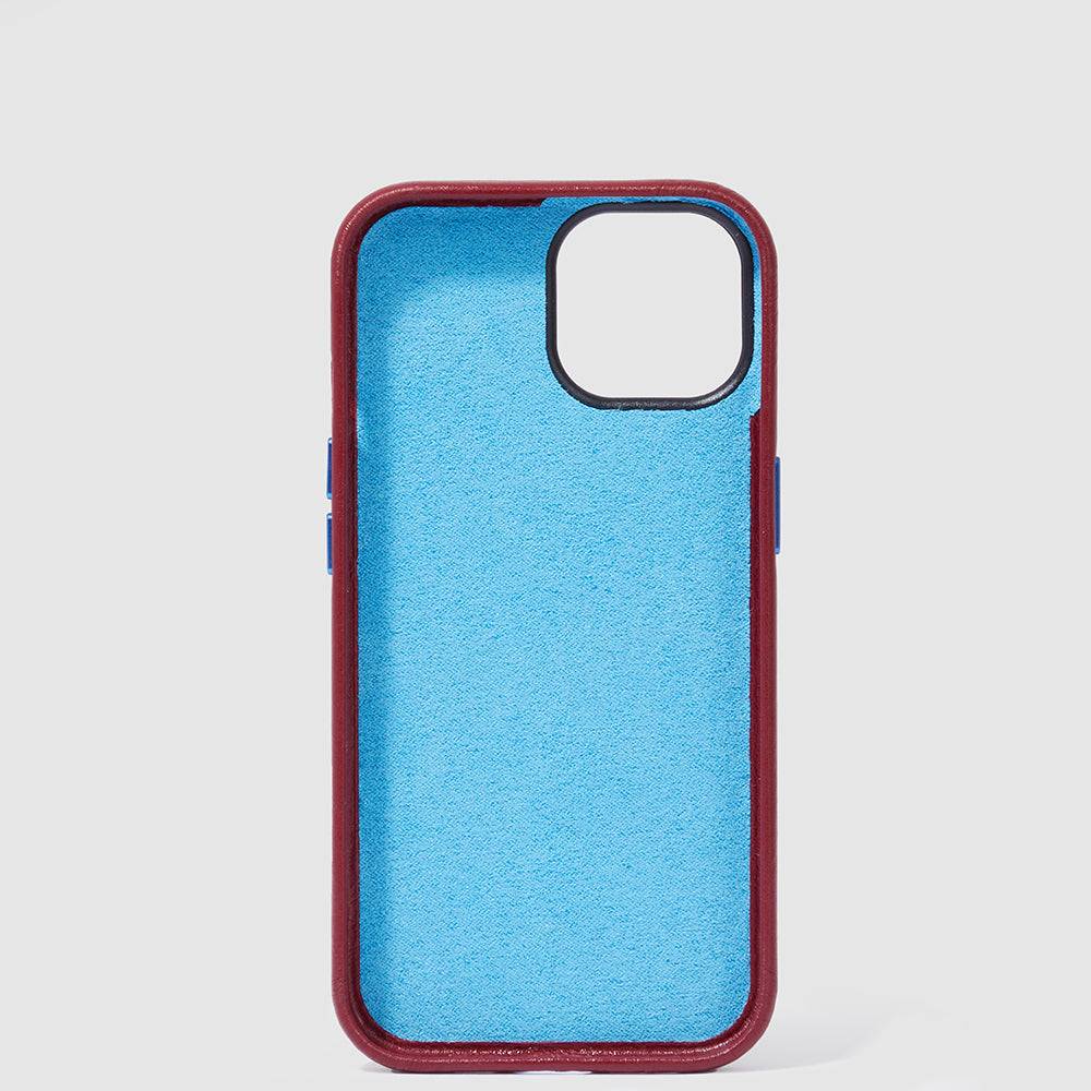 Piquadro Leather case for iPhone® 15 with 6,1” display Negozi Online