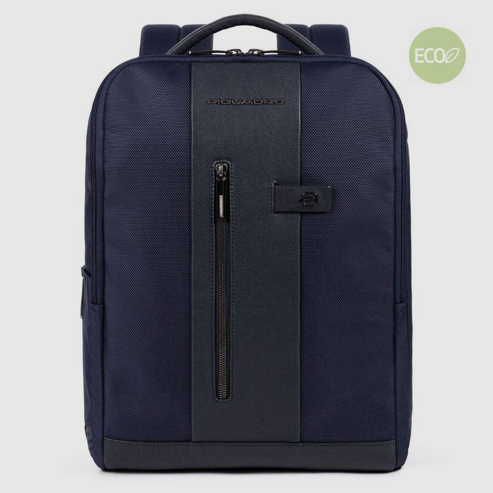 Piquadro Computer backpack 15,6" in recycled fabric