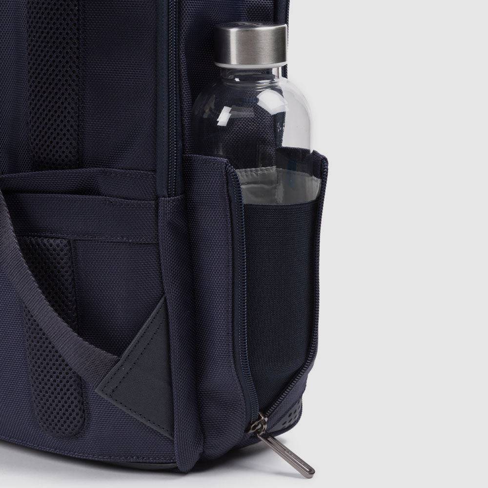 Piquadro Computer backpack 15,6" in recycled fabric Outlet