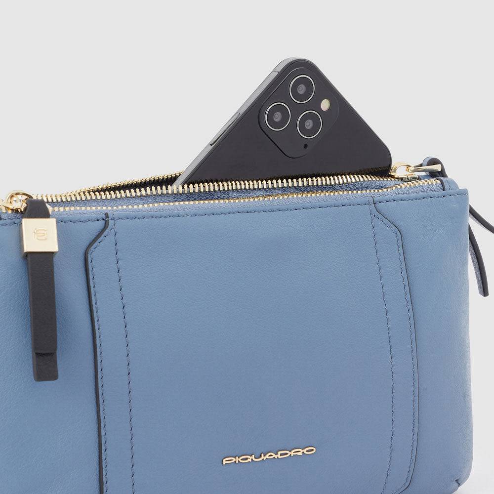 Piquadro Women’s clutch with removable shoulder strap Nuovo