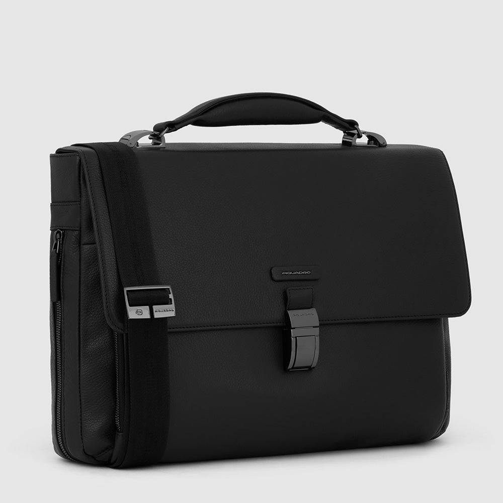 Piquadro Flap-over, expandable computer bag 15,6" Negozi Online