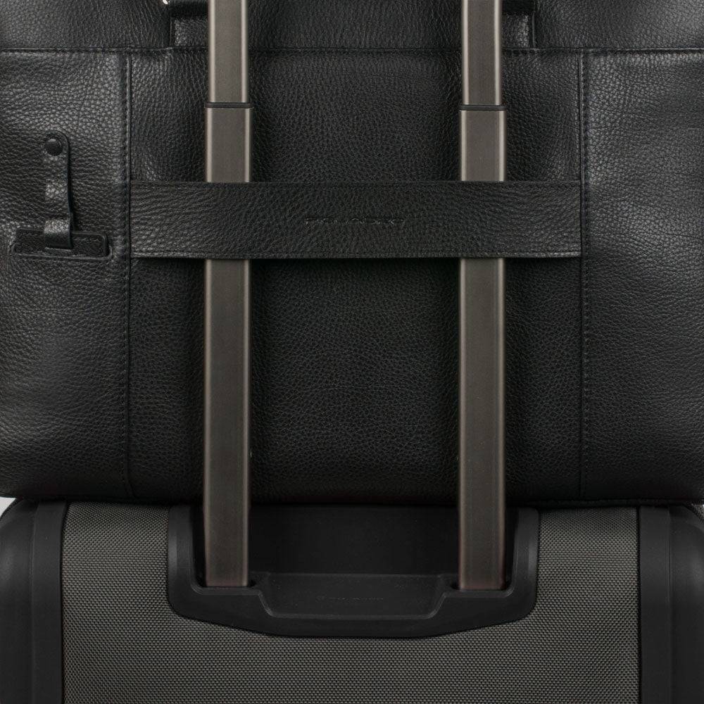Piquadro Over-flap, expandable computer bag Sconto