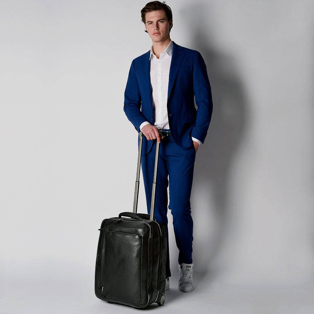 Piquadro Cabin trolley with double computer and Online