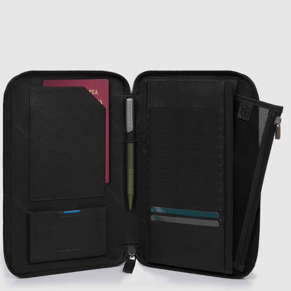 Piquadro Travel document holder with credit card slots Outlet