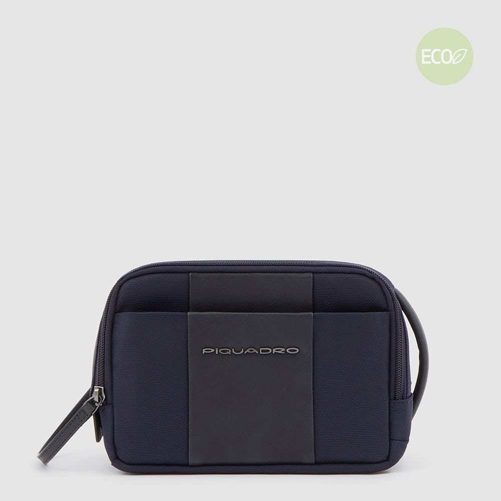 Piquadro Toiletry bag in recycled fabric