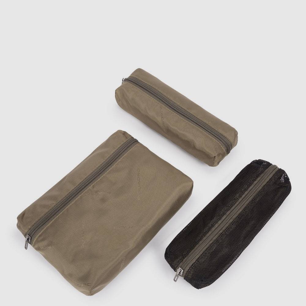 Piquadro Hanging toiletry bag in recycled fabric Promozione