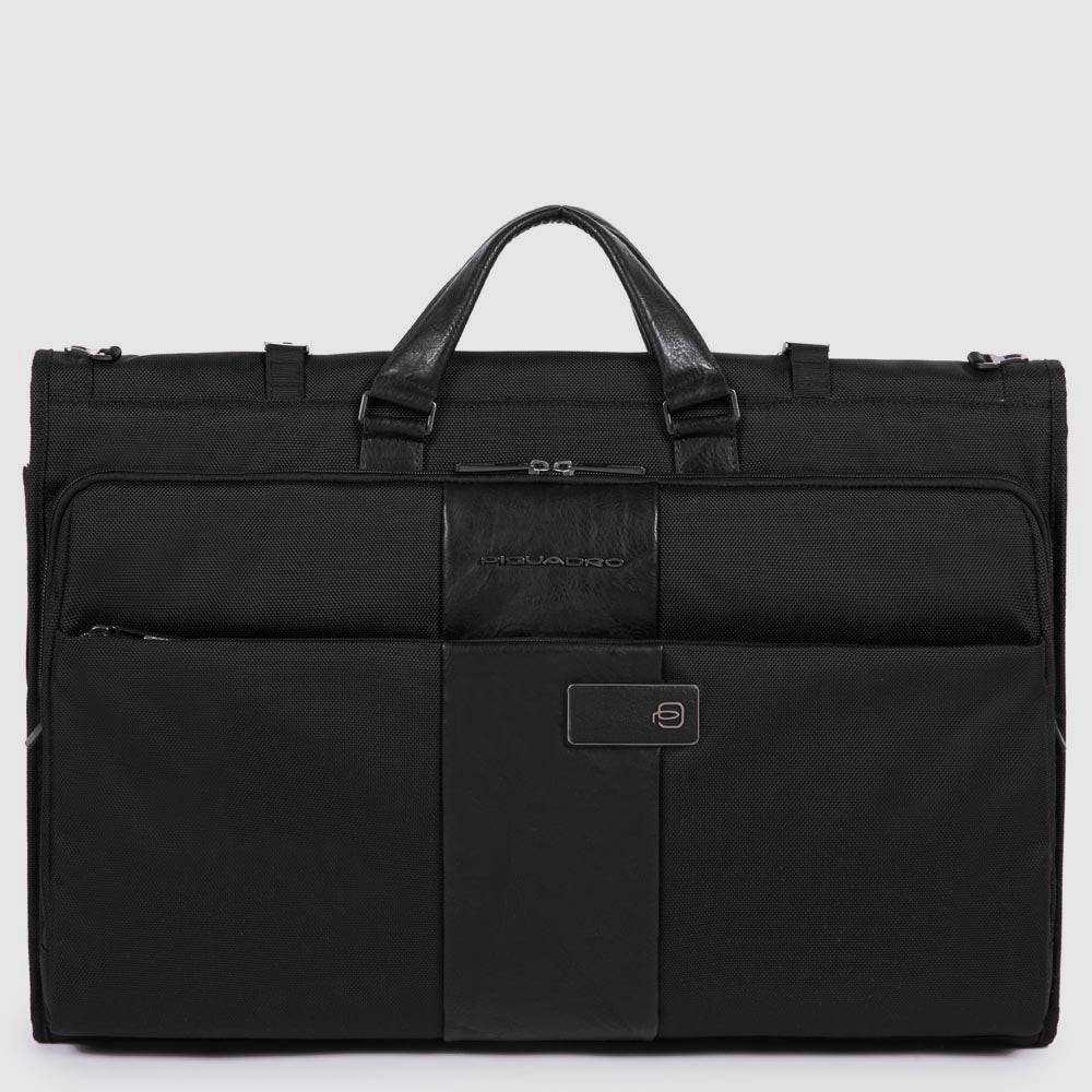 Piquadro Folding garment bag with shirt sleeve, hanging hoo