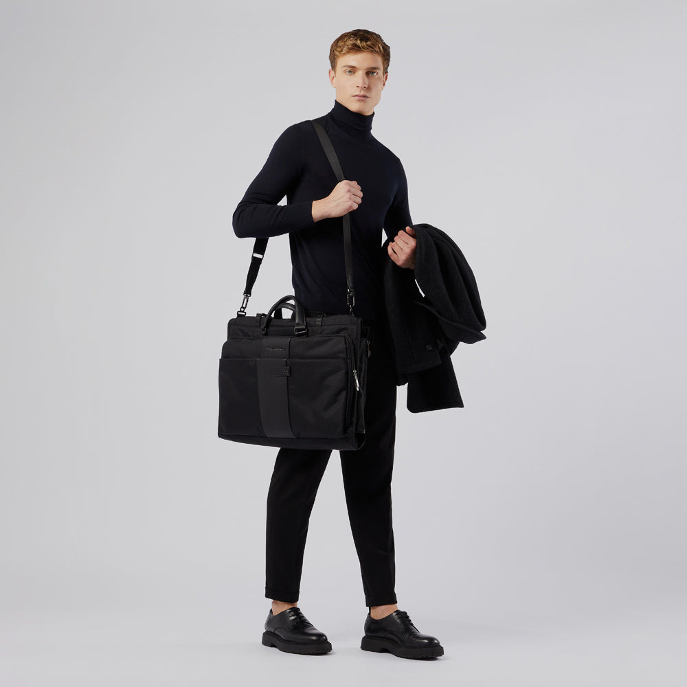 Piquadro Folding garment bag in recycled fabric Qualità Garantita