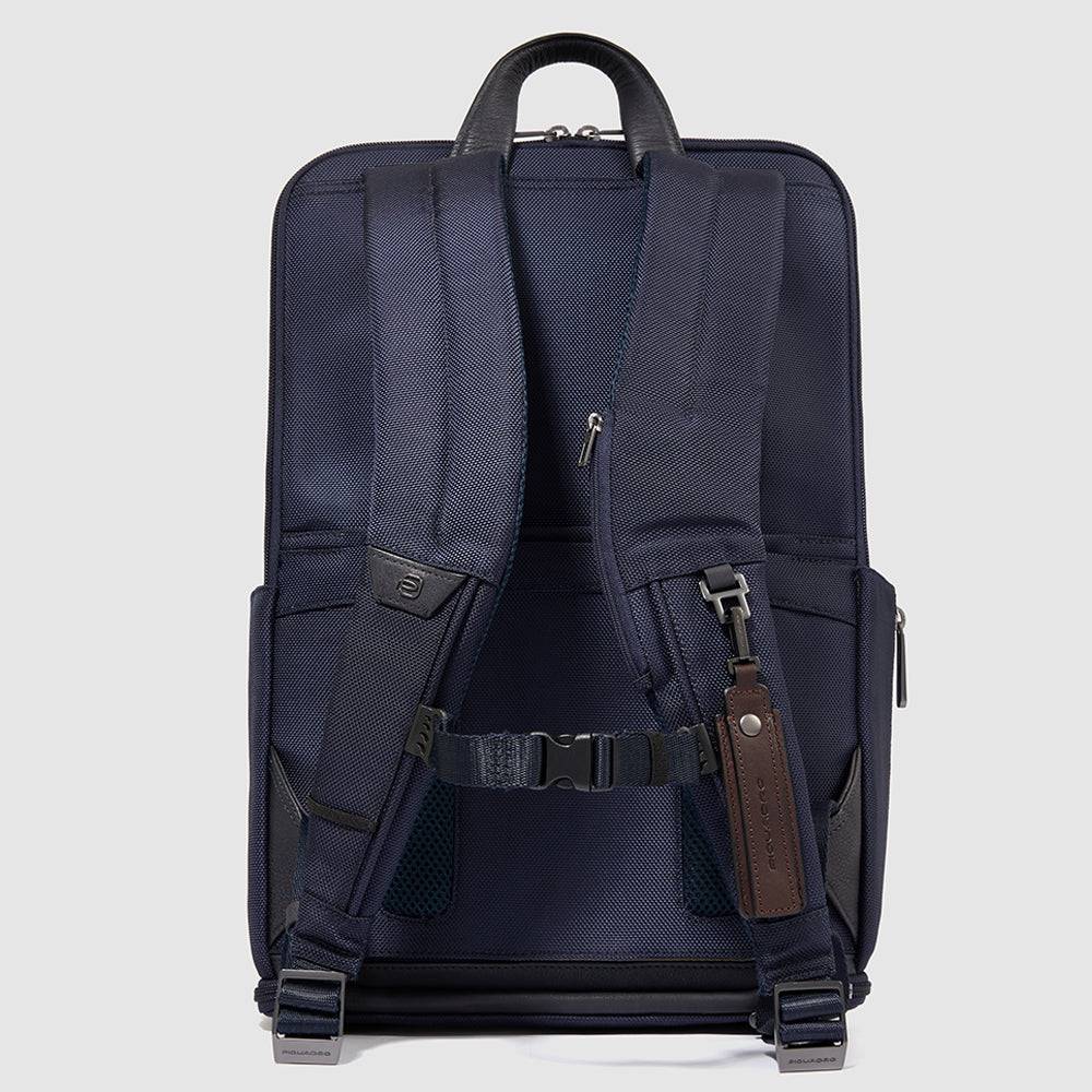 Piquadro Travel computer backpack 15,6" in recycled fabric Consegna Veloce