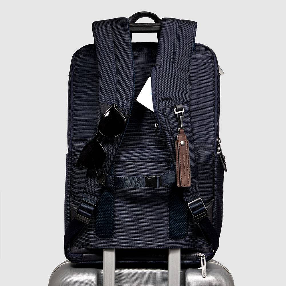 Piquadro Travel computer backpack 15,6" in recycled fabric Consegna Veloce