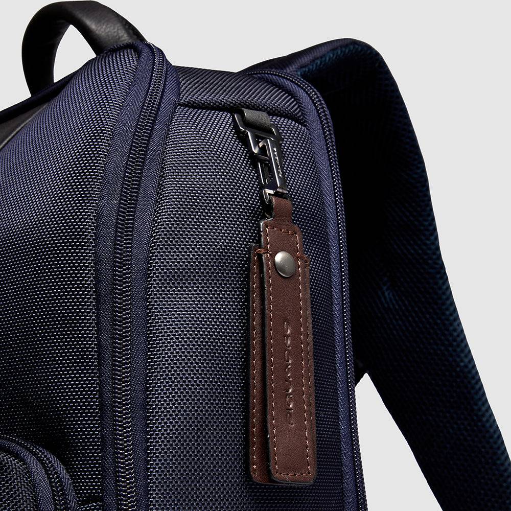 Piquadro Travel computer backpack 15,6" in recycled fabric Consegna Veloce