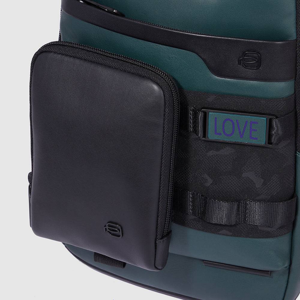 Piquadro Modular mono sling bag/backpack for iPad® Convenienza