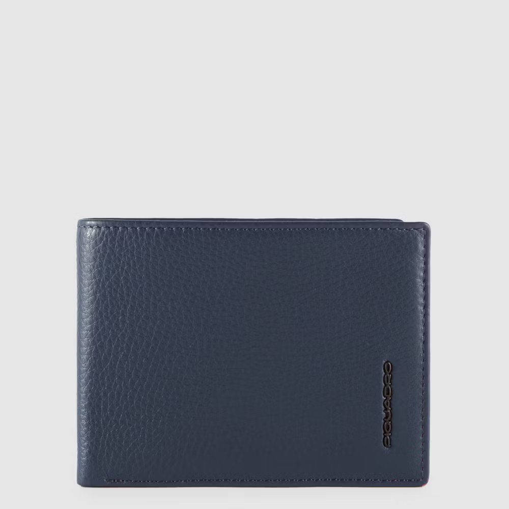 Piquadro Men’s wallet with flip up ID window, coin pocket Vendite Flash