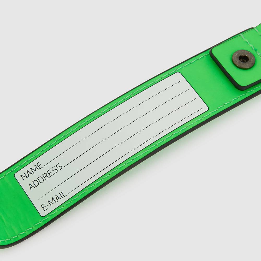 Piquadro Address Tag in leather with carabiner Negozio