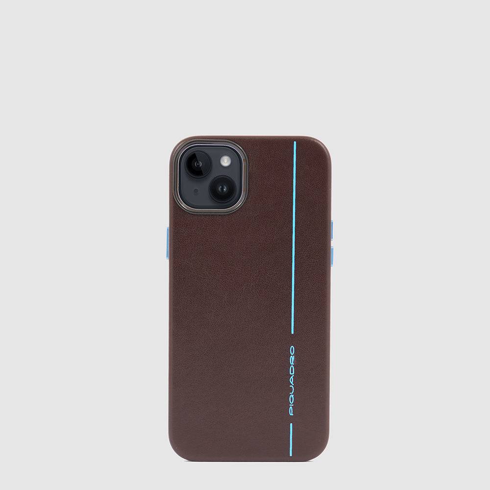 Piquadro Leather case for iPhone® 14 with 6,7” display