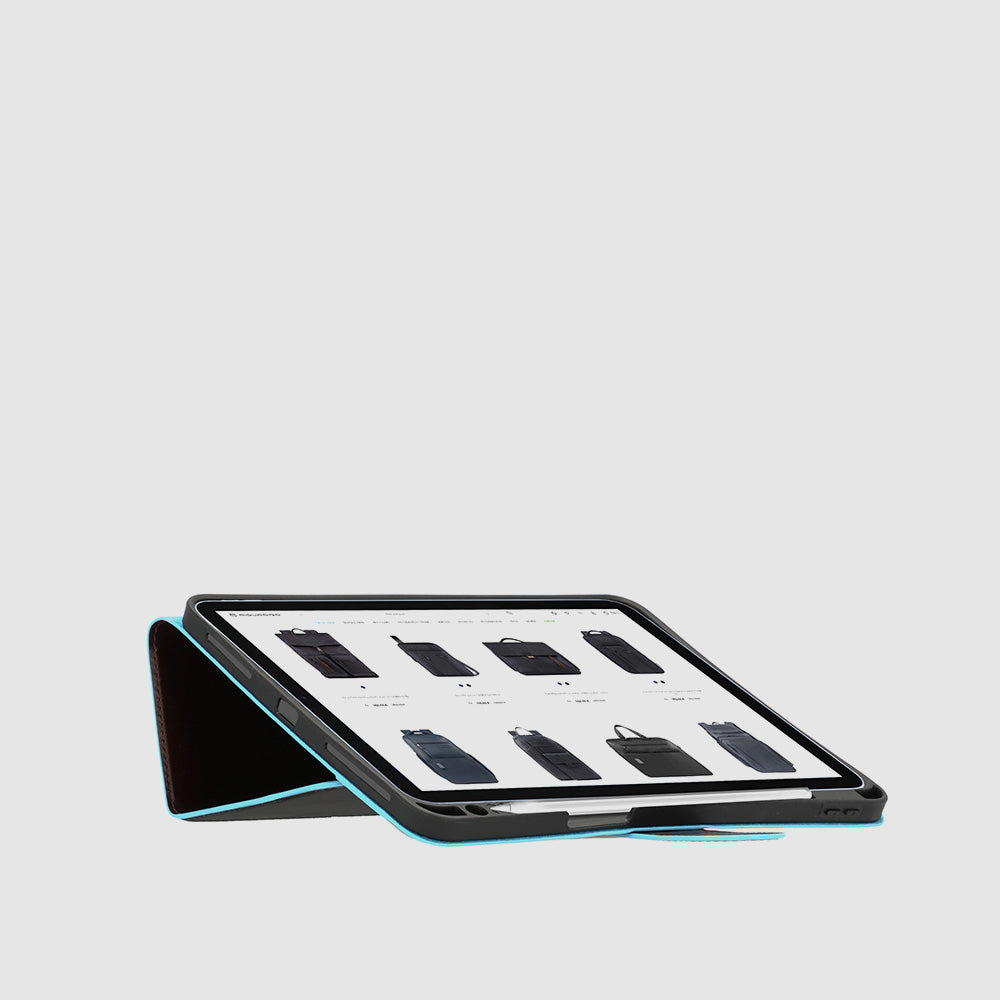 Piquadro iPad®Pro 11’’ stand up leather case Qualità