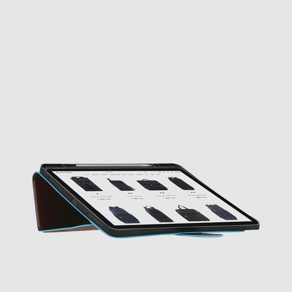 Piquadro iPad®Pro 12,9" stand up leather case Pezzi Unici