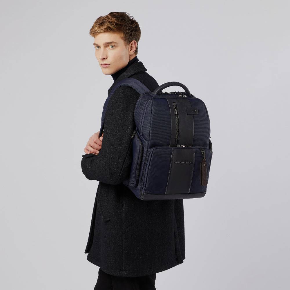 Piquadro PC and iPad backpack in recycled fabric with CONNE Economico