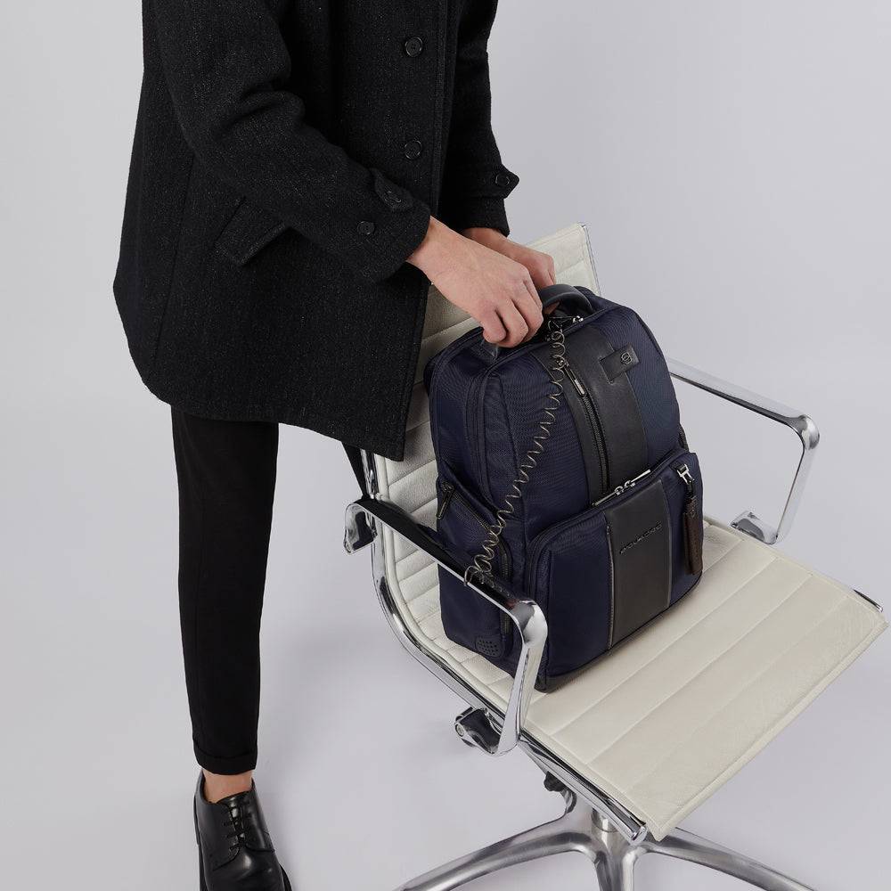 Piquadro PC and iPad backpack in recycled fabric with CONNE Economico