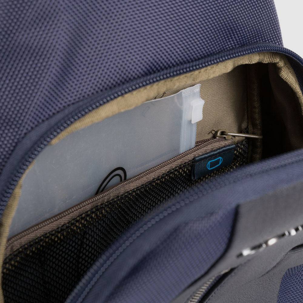 Piquadro Mono sling in recycled fabric with LED light I Più Venduti