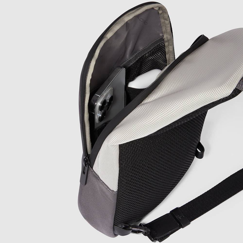 Piquadro Mono sling bag for iPad®mini in recycled fabric 2025