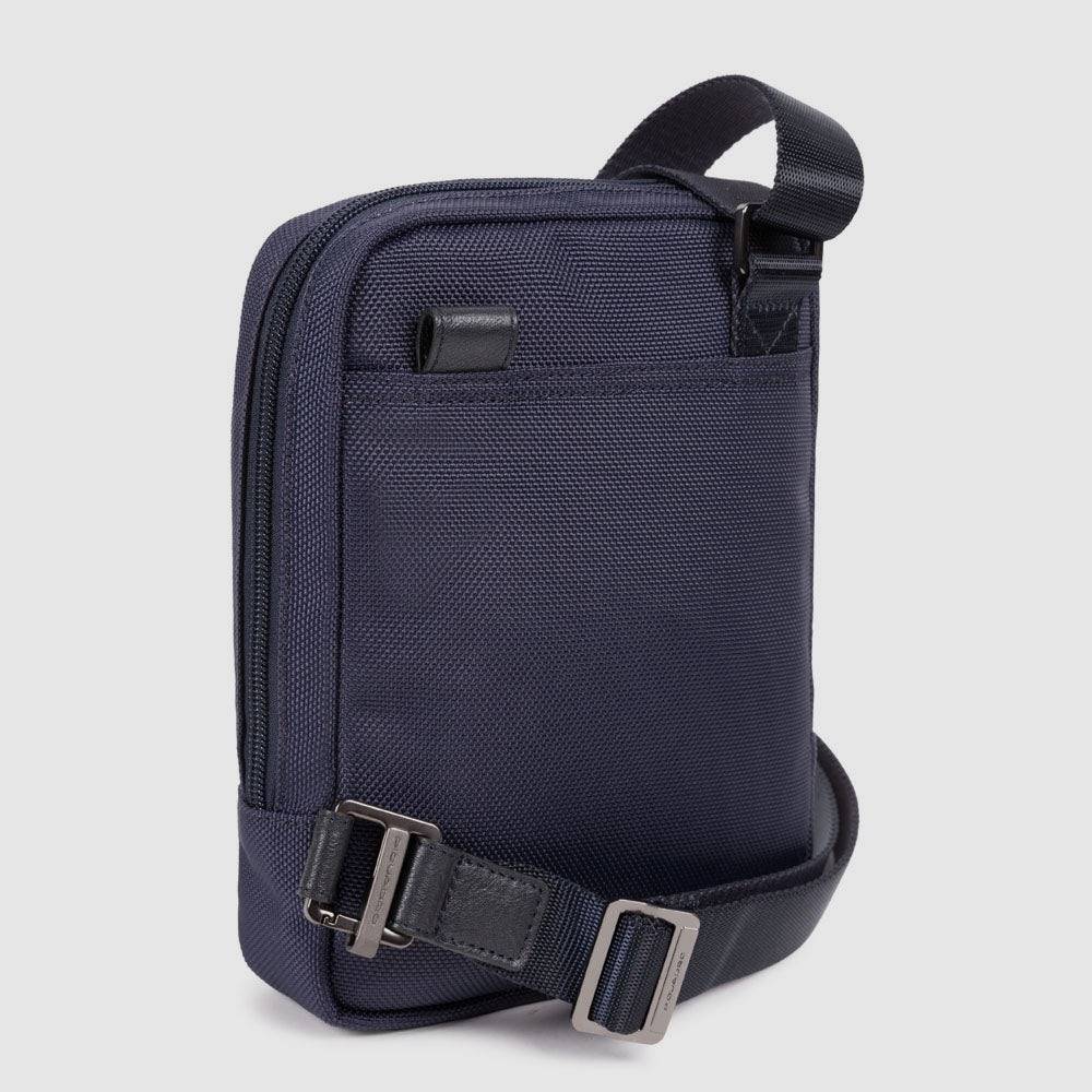 Piquadro iPad®mini pocket crossbody bag in recycled fabric Italy