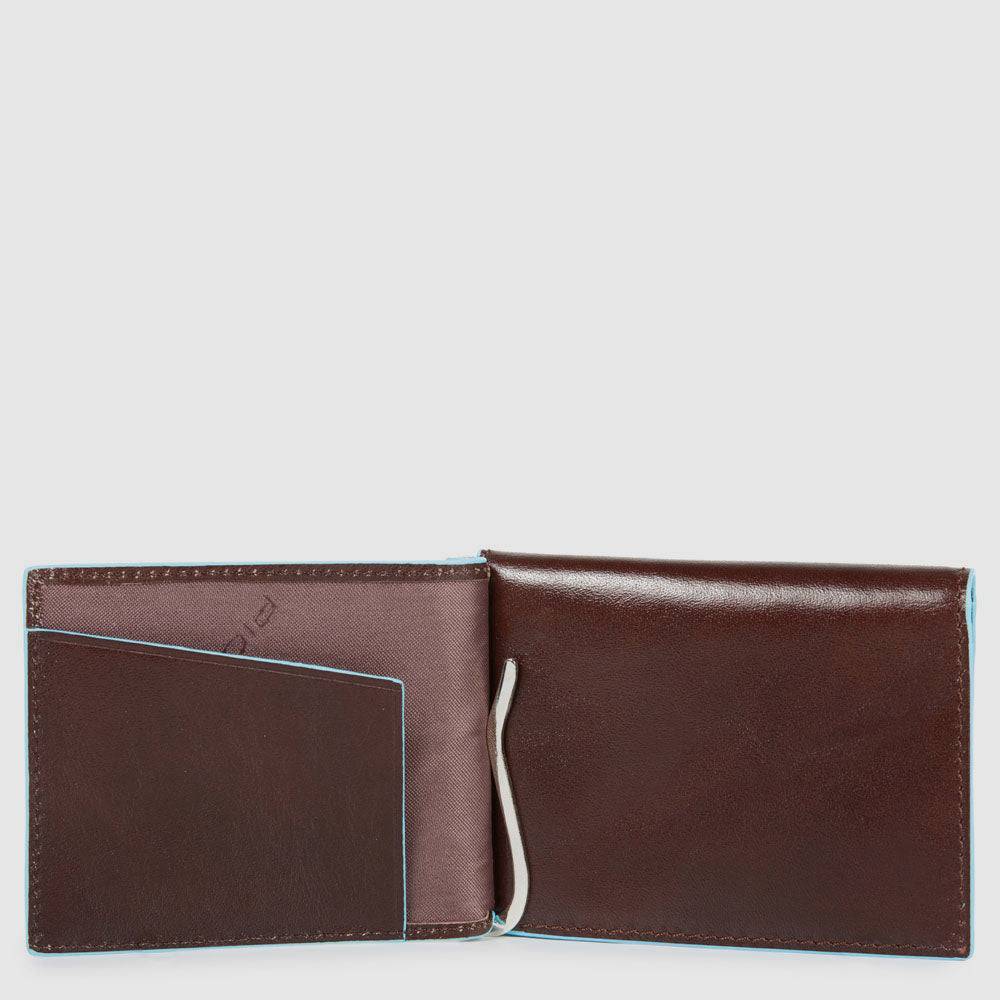 Piquadro Men’s vertical wallet with money clip Shopping Online