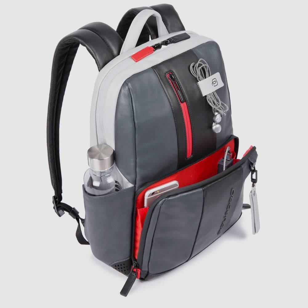 Piquadro Customizable computer backpack with iPad® compartm In Saldo