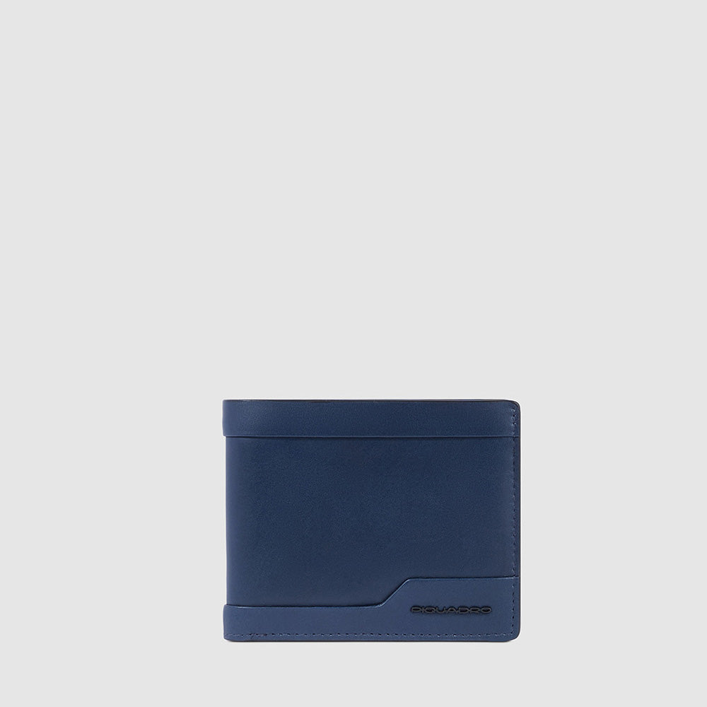 Piquadro Leather men’s wallet with coin pocket Spedizione Gratuita