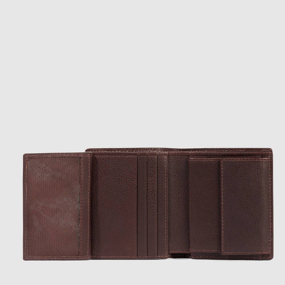 Piquadro Vertical men’s wallet with coin pocket Prezzo Ridotto