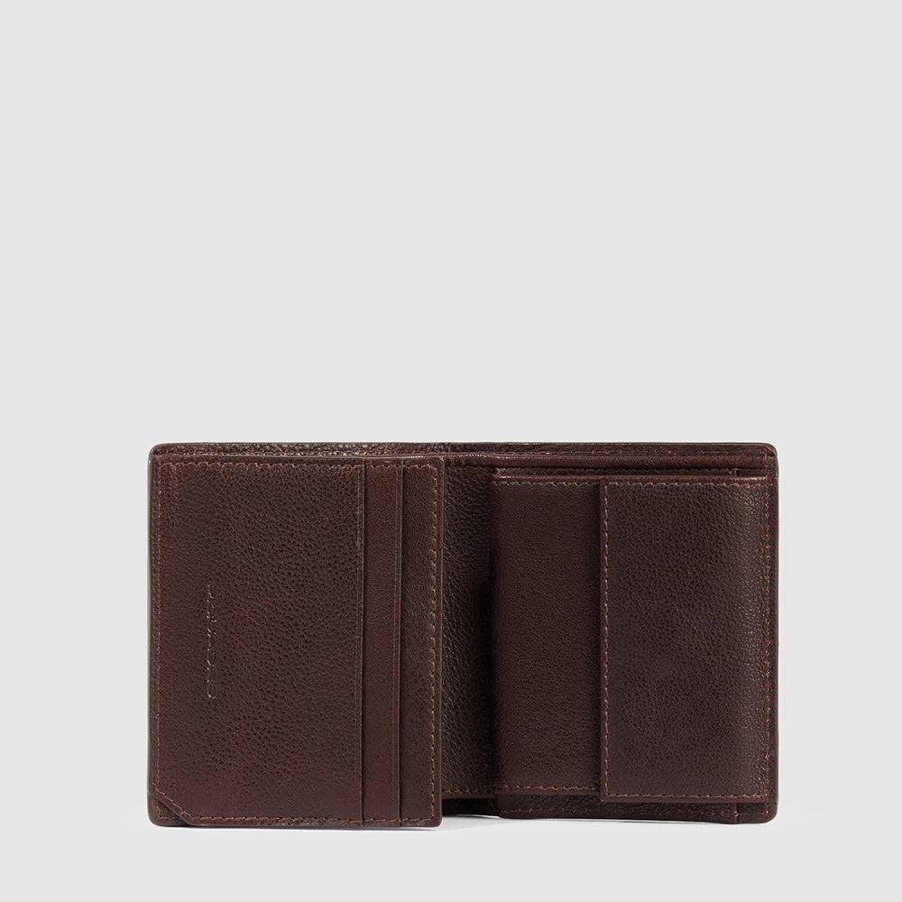 Piquadro Vertical men’s wallet with coin pocket Prezzo Ridotto