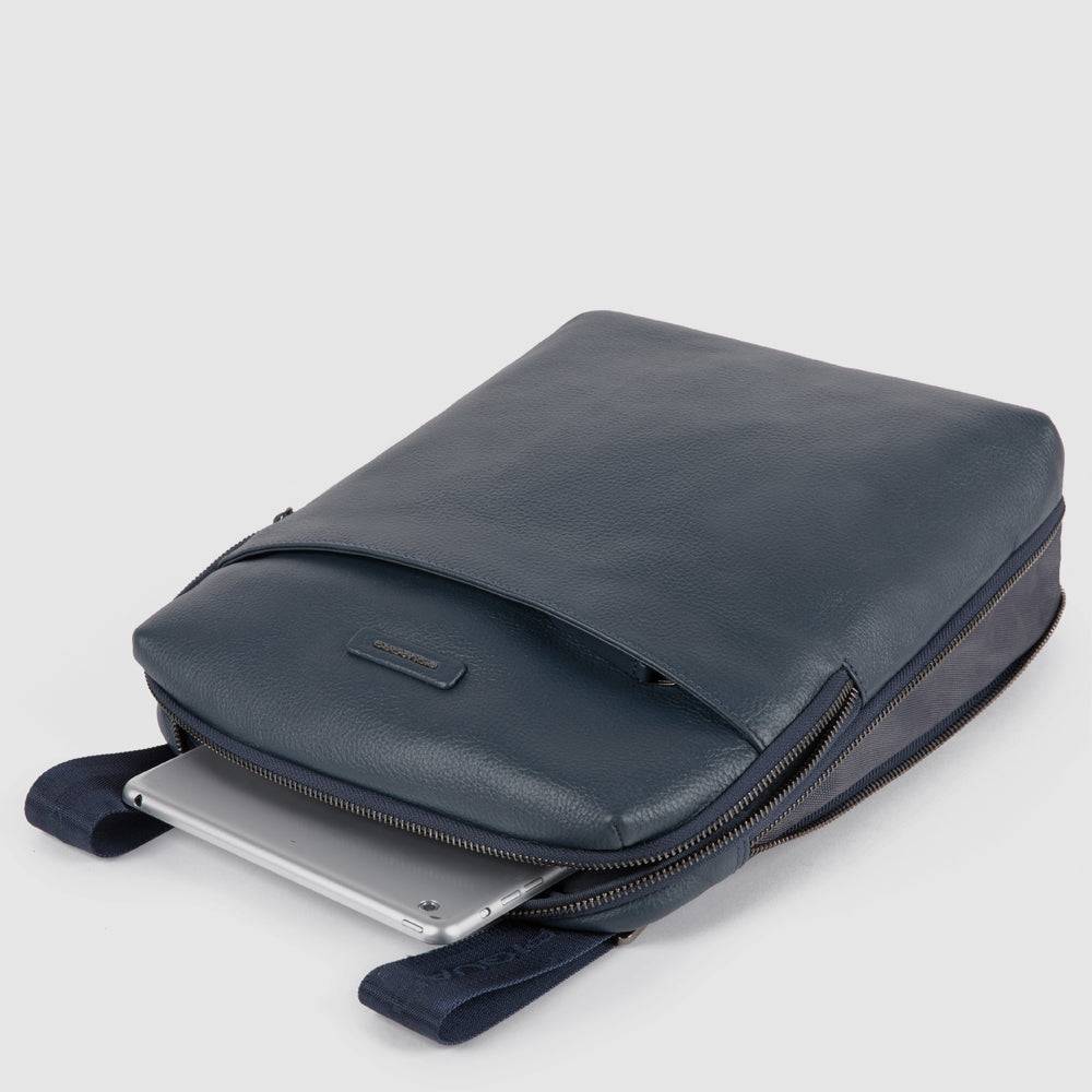 Piquadro Expandable iPad® crossbody bag with front pocket Nuova