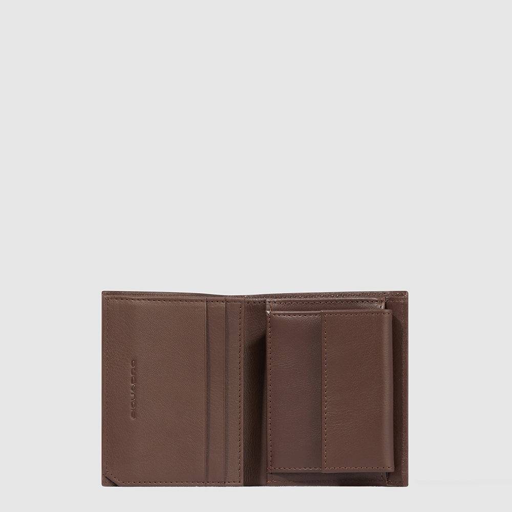 Piquadro Vertical men’s wallet with coin pocket Italy