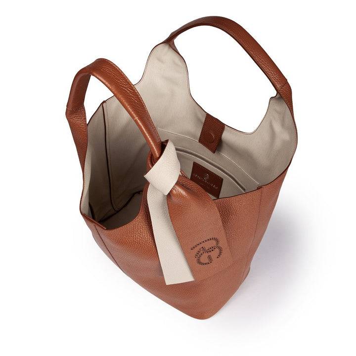 Roberta Gandolfi Maia Tote borsa hobo in pelle martellata Promozione