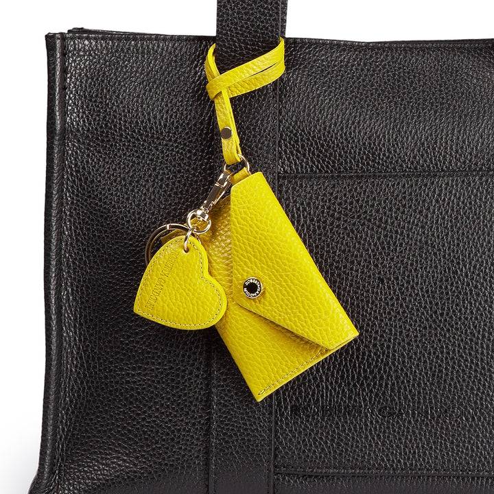 Roberta Gandolfi Tessa shopping in pelle con charms colorato e pratica tasca esterna Negozi Online