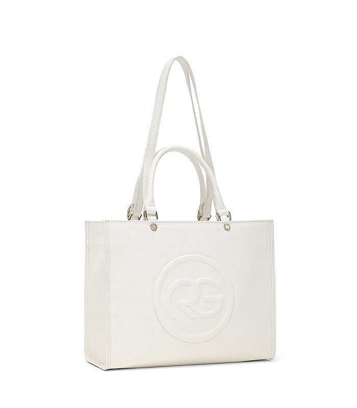 Roberta Gandolfi Roberta Pelle medium Borsa a mano in pelle con doppi spallacci per essere portata a spalla e tramezza Offerta