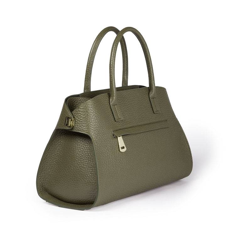Roberta Gandolfi Elodie bowling medium borsa a mano in pelle con tracolla staccabile e regolabile Spedizione Gratuita