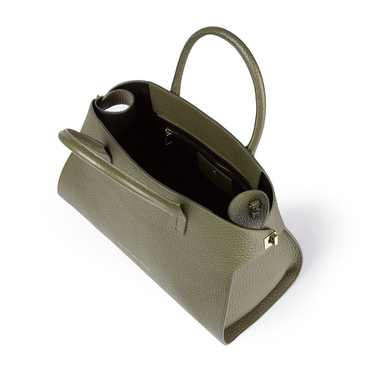 Roberta Gandolfi Elodie bowling medium borsa a mano in pelle con tracolla staccabile e regolabile Spedizione Gratuita