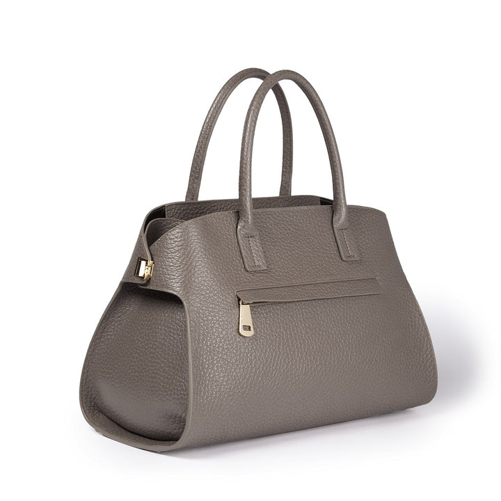 Roberta Gandolfi Elodie bowling medium borsa a mano in pelle con tracolla staccabile e regolabile Soddisfazione Garantita