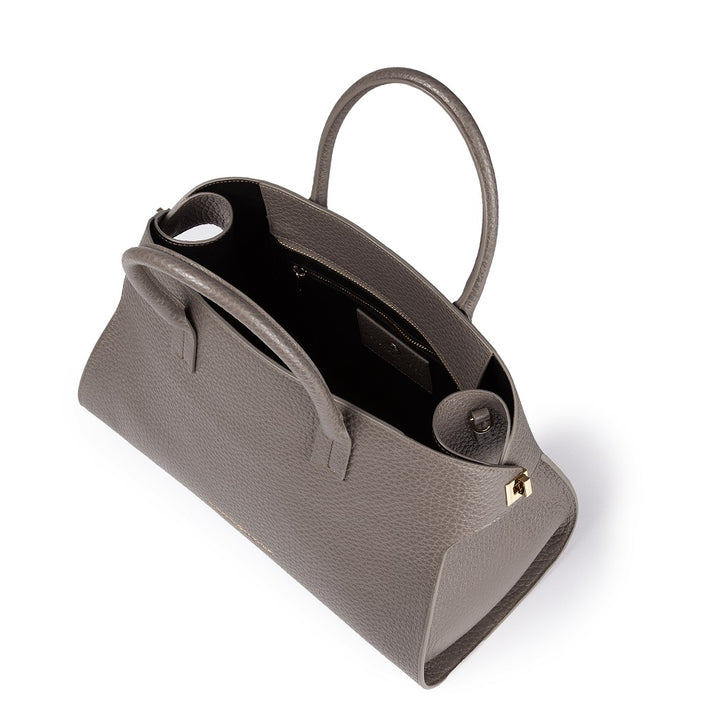 Roberta Gandolfi Elodie bowling medium borsa a mano in pelle con tracolla staccabile e regolabile Soddisfazione Garantita