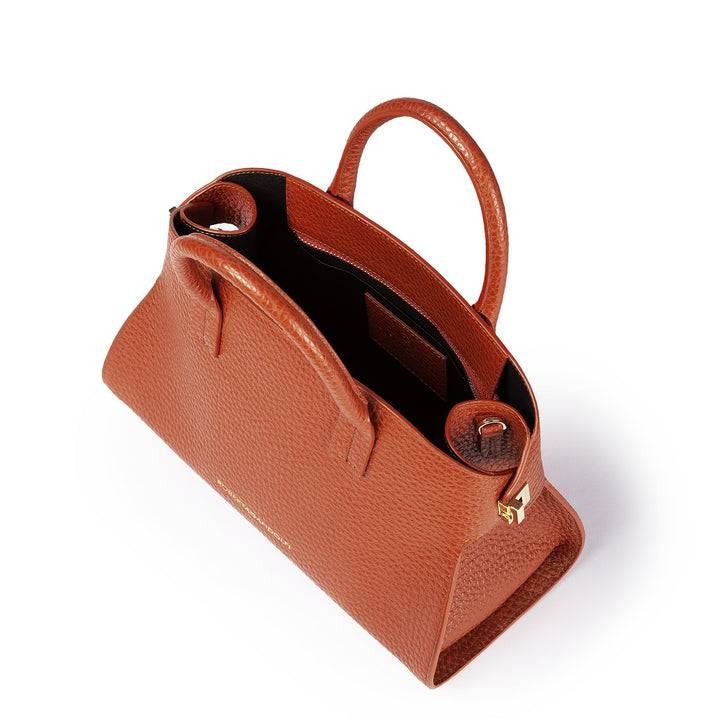 Roberta Gandolfi Elodie bowling small borsa a mano in pelle con tracolla staccabile e regolabile Acquista Ora
